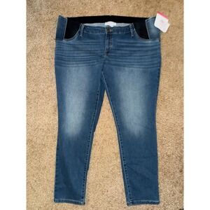Isabel Maternity by Ingrid‎ & Isabel Womens Blue Wash Denim Jeggings Size 18/34R